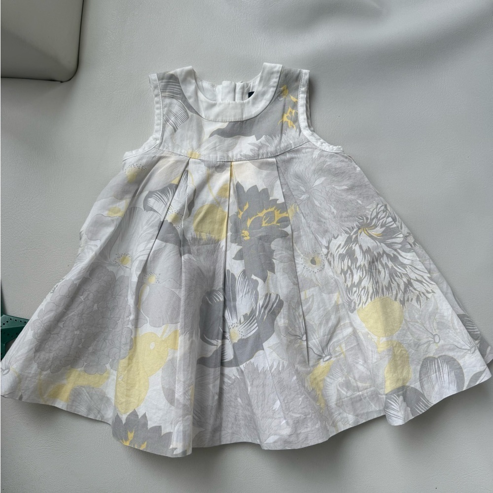 Baby kid dress 3/6 Burberry‎ grey sleeveless (new collection)